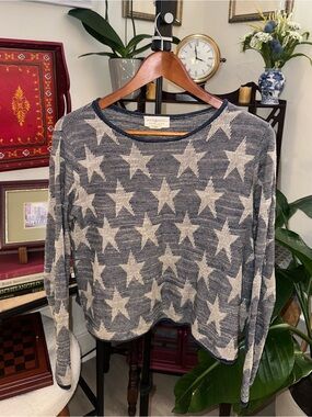 Vintage Denim & Supply Ralph Lauren Blue Star Knitted Relaxed Sweater